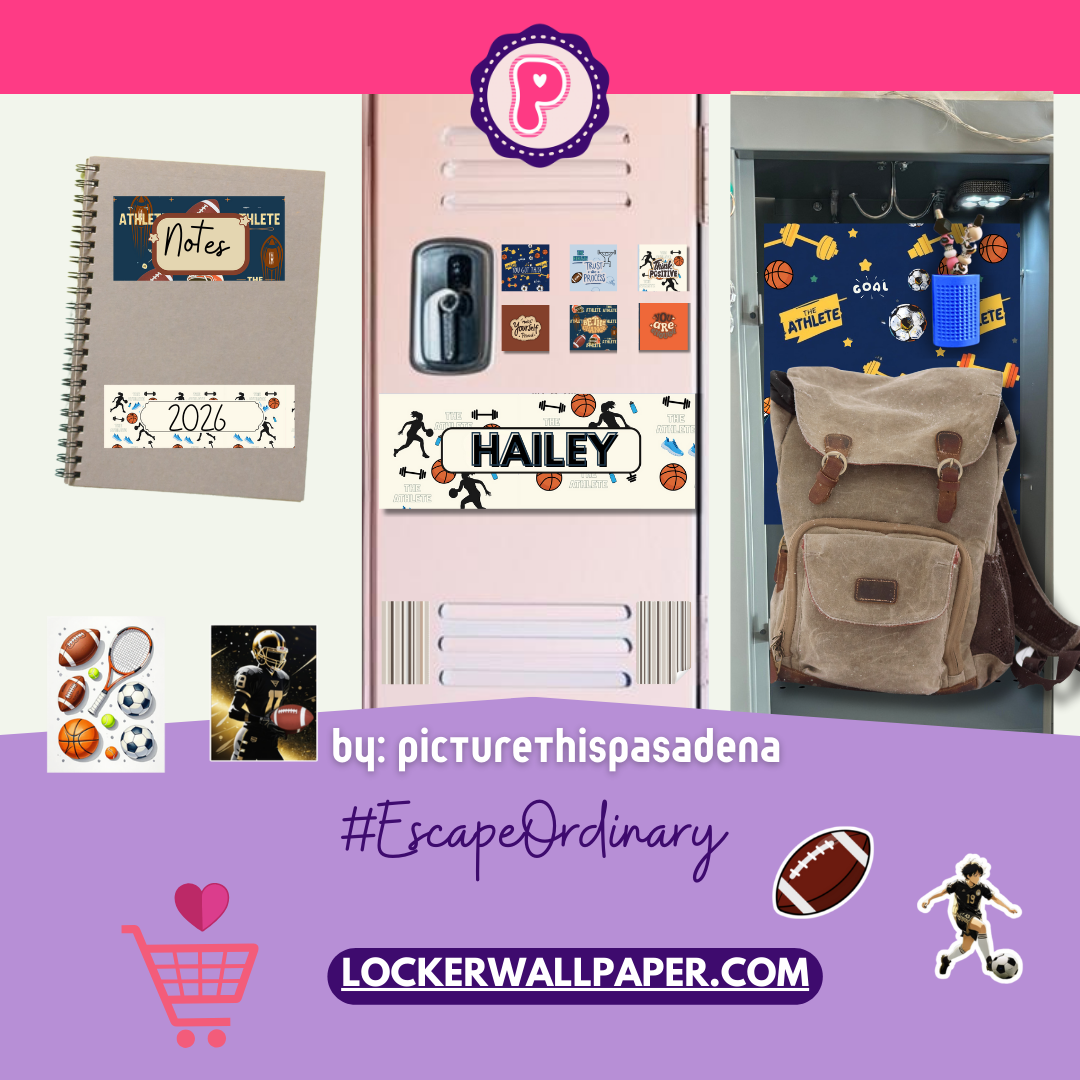 Magnetic Locker Wallpaper - Your Brand - The Athlete