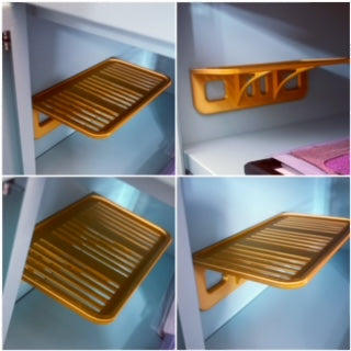 Locker Organizer Shelf, Adjustable Width or Floating Shelf, Ideal Locker Shelf for School, Office, Gym Lockers