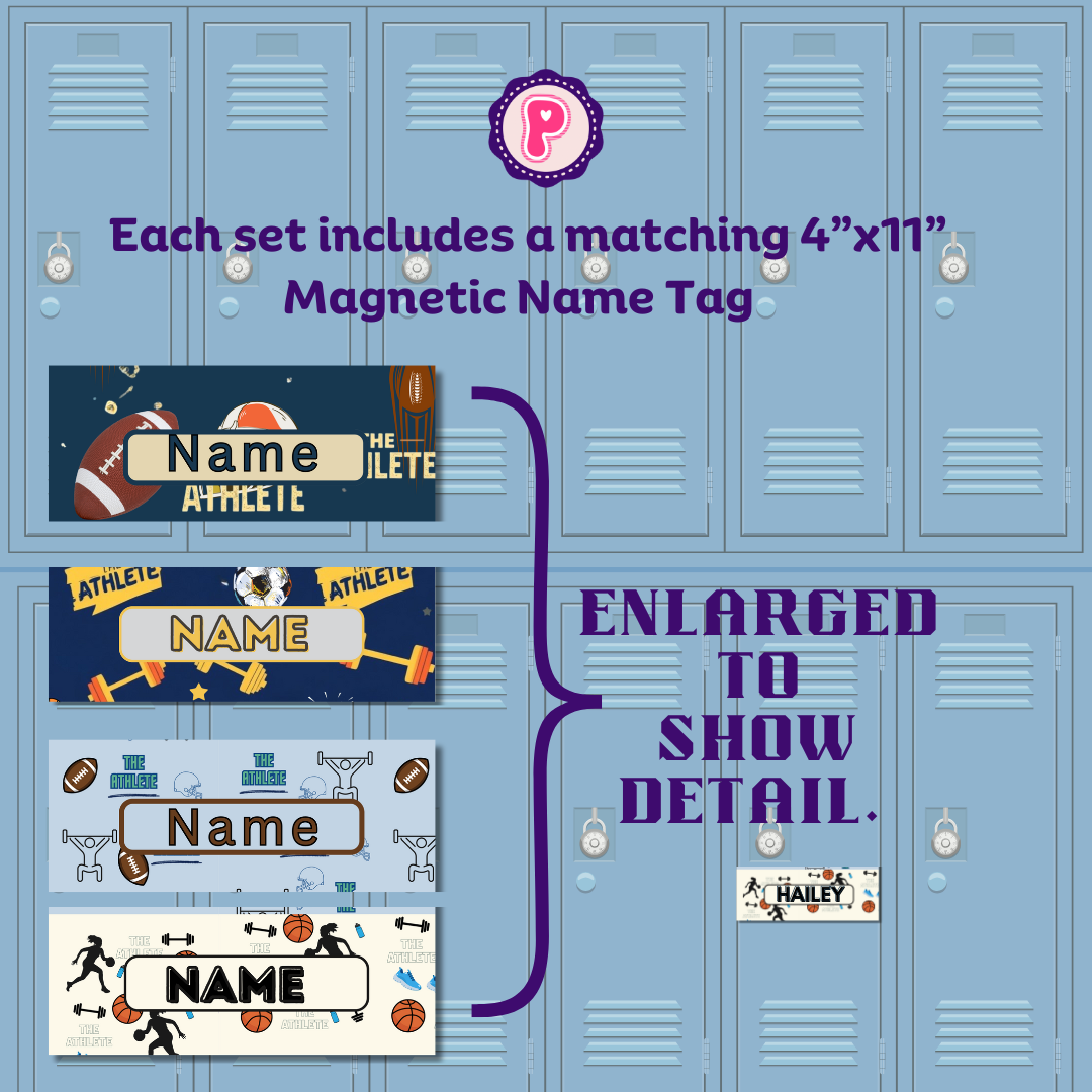 Magnetic Locker Wallpaper - Your Brand - The Athlete