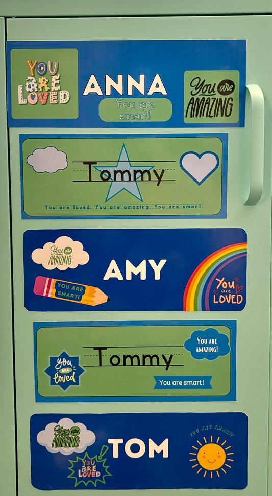 Reusable Magnetic Name Tags Class Labels Cubby Tags