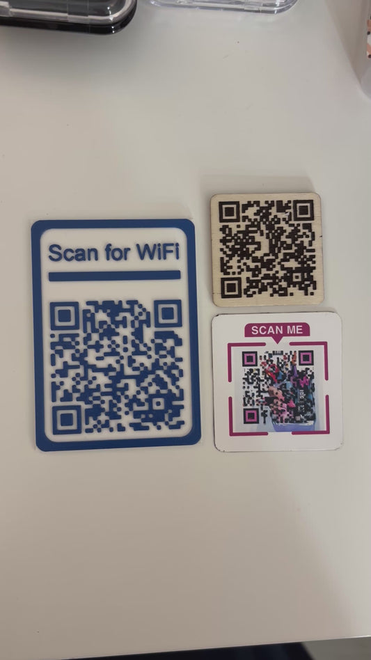 QR Code Magnet - Scannable Guest WiFi Magnet - Scannable QR Code