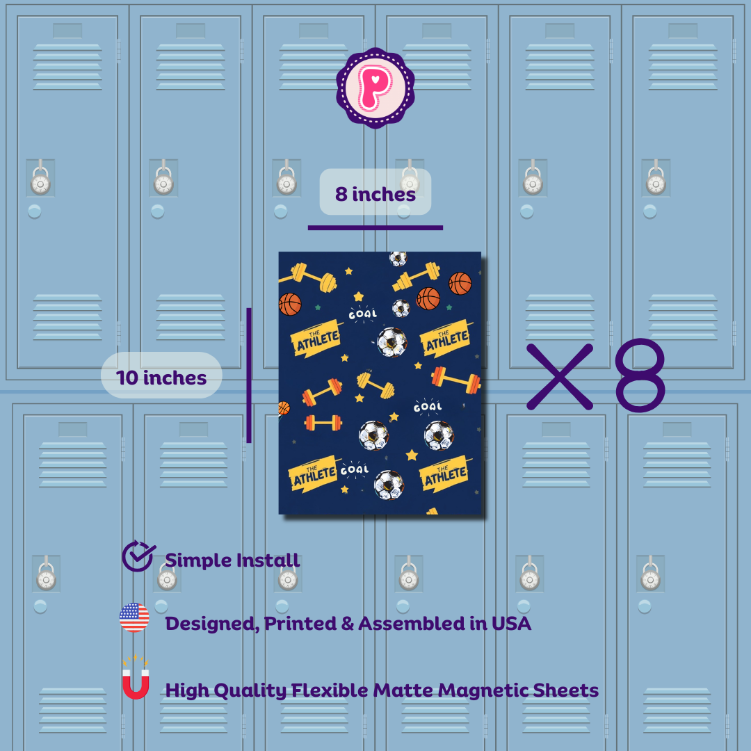 Magnetic Locker Wallpaper - Your Brand - The Athlete