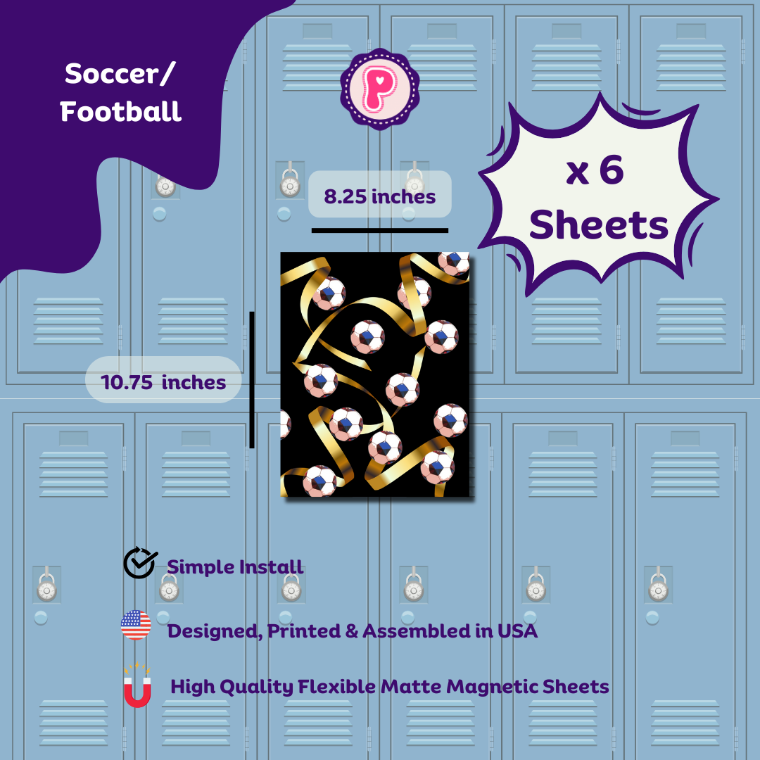 Magnetic Locker Wallpaper - Football Collection